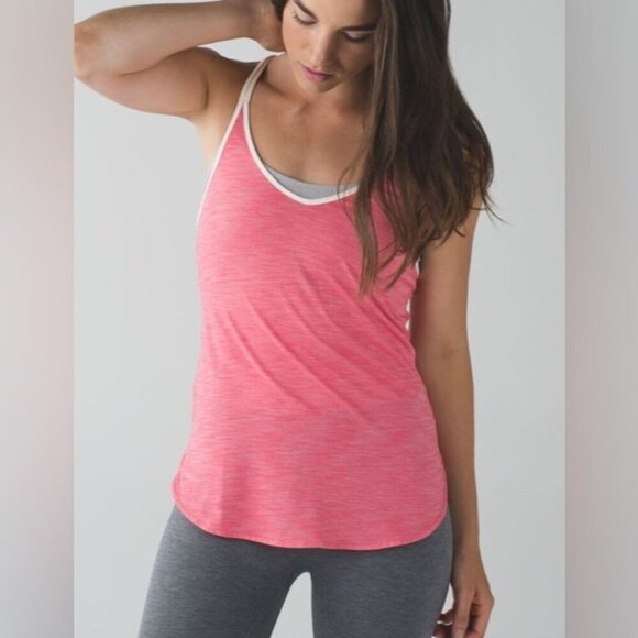 Lululemon What The Sport Singlet Pink Tank Top - Picture 1 of 8